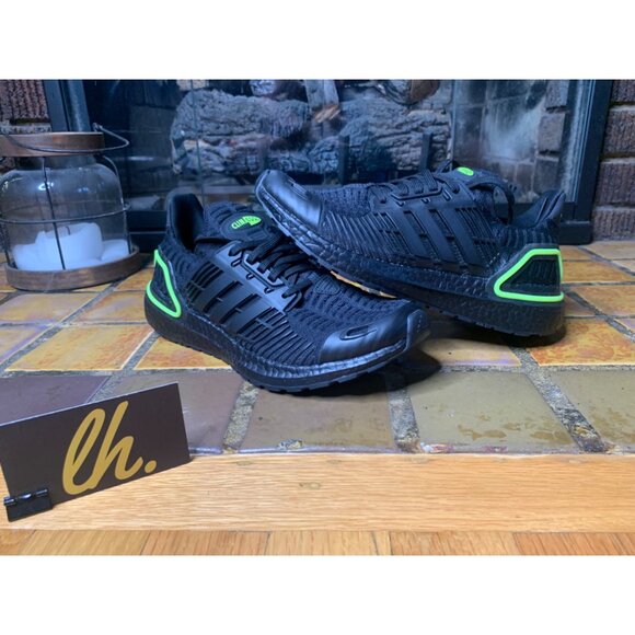 Mens 6.5 Adidas Ultraboost DNA CC 1 ClimaCool Black Volt Athletic Running Shoes - Picture 7 of 8